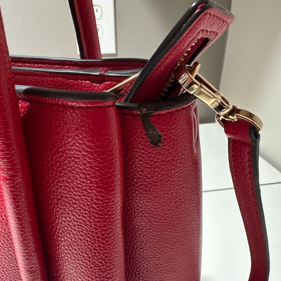 Karl Lagerfeld Paris Nouvelle tote in red leather - Picture 6 of 9